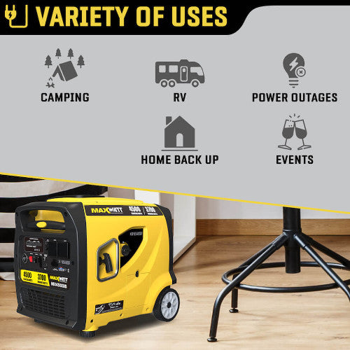 Maxwatt MX4500iS (4500 Watt) Petrol Inverter Generator