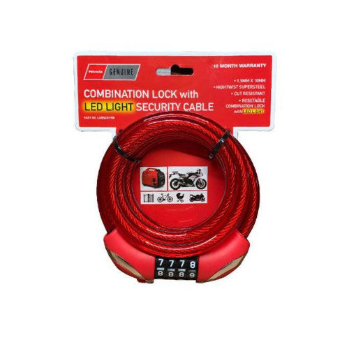 Honda Combination Security Cable Lock