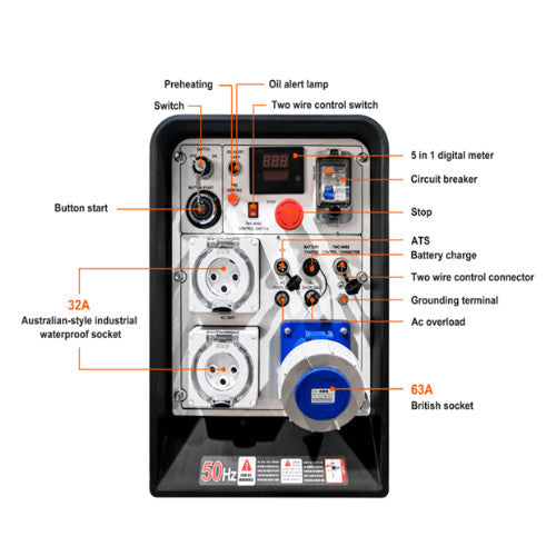 Maxwatt MX15000DSE (15KVA) Silenced Diesel Generator